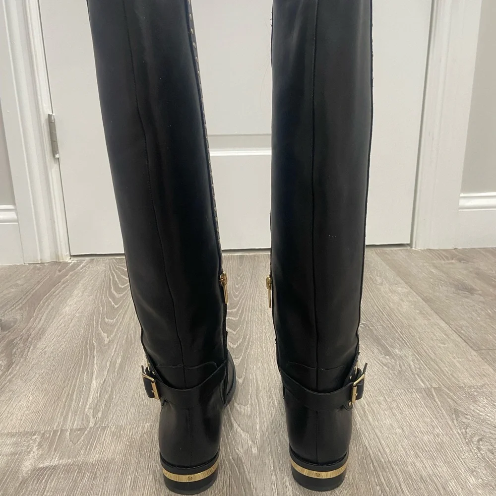 Knee-High Leather Boots Vince Camuto size 6 1/2 black - Picture 14 of 14